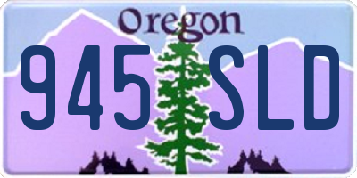 OR license plate 945SLD