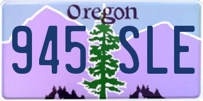 OR license plate 945SLE