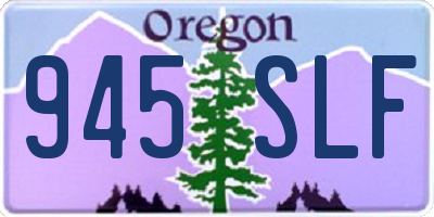 OR license plate 945SLF