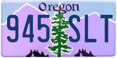 OR license plate 945SLT