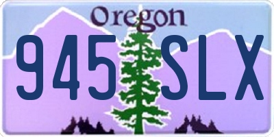 OR license plate 945SLX