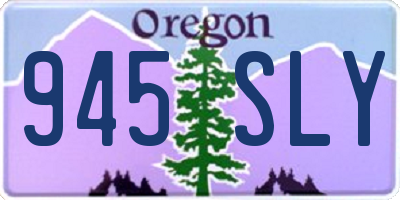 OR license plate 945SLY