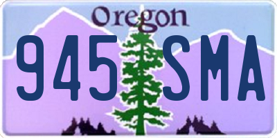 OR license plate 945SMA