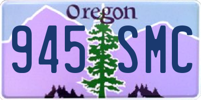 OR license plate 945SMC