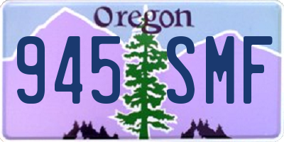 OR license plate 945SMF
