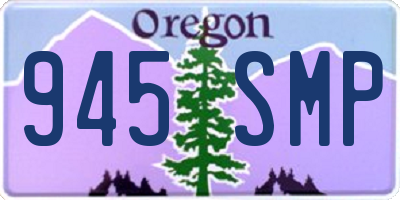 OR license plate 945SMP