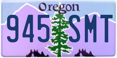 OR license plate 945SMT