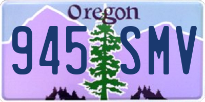 OR license plate 945SMV