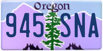 OR license plate 945SNA
