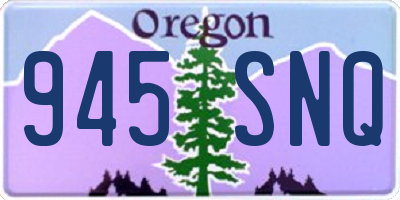 OR license plate 945SNQ