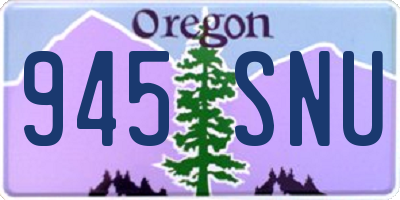 OR license plate 945SNU