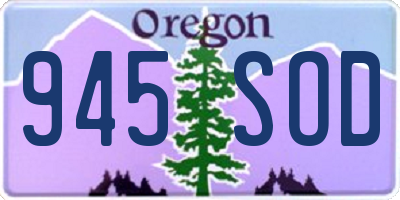 OR license plate 945SOD