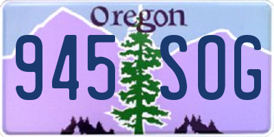 OR license plate 945SOG