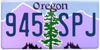 OR license plate 945SPJ