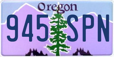 OR license plate 945SPN