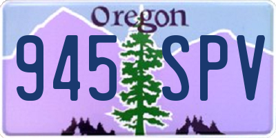 OR license plate 945SPV