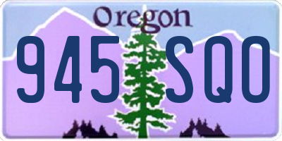 OR license plate 945SQO