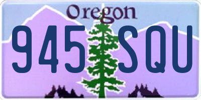 OR license plate 945SQU