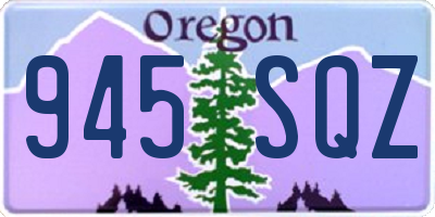 OR license plate 945SQZ