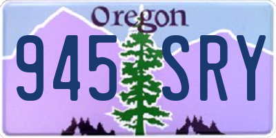 OR license plate 945SRY