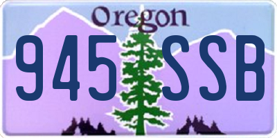 OR license plate 945SSB