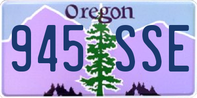 OR license plate 945SSE