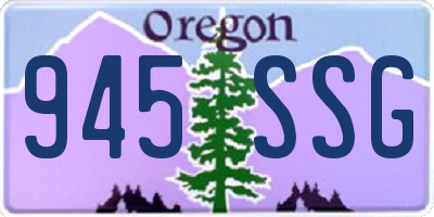 OR license plate 945SSG