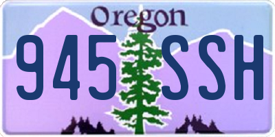 OR license plate 945SSH