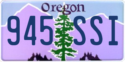 OR license plate 945SSI