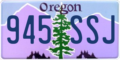 OR license plate 945SSJ