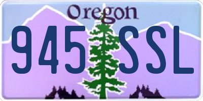 OR license plate 945SSL