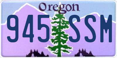 OR license plate 945SSM