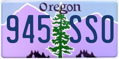 OR license plate 945SSO