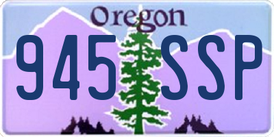 OR license plate 945SSP