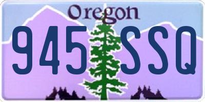 OR license plate 945SSQ