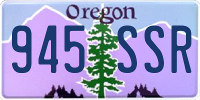 OR license plate 945SSR