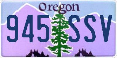 OR license plate 945SSV
