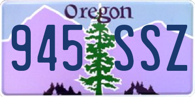 OR license plate 945SSZ