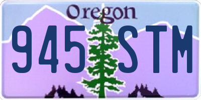 OR license plate 945STM