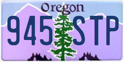 OR license plate 945STP