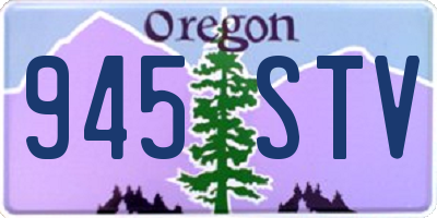OR license plate 945STV
