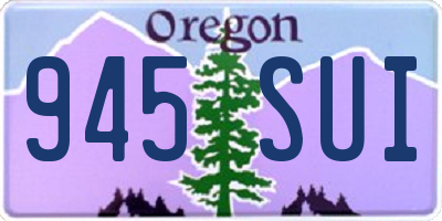 OR license plate 945SUI