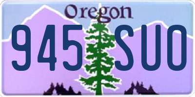 OR license plate 945SUO