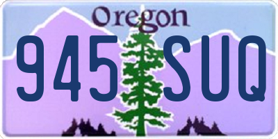 OR license plate 945SUQ