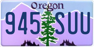 OR license plate 945SUU