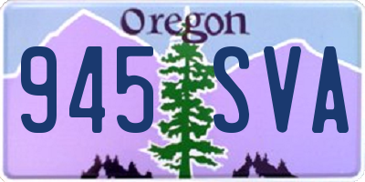 OR license plate 945SVA