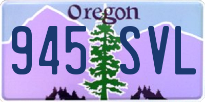 OR license plate 945SVL