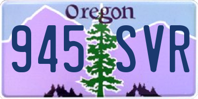 OR license plate 945SVR