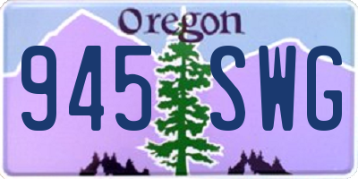 OR license plate 945SWG