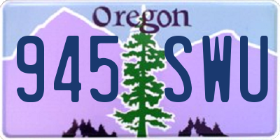 OR license plate 945SWU